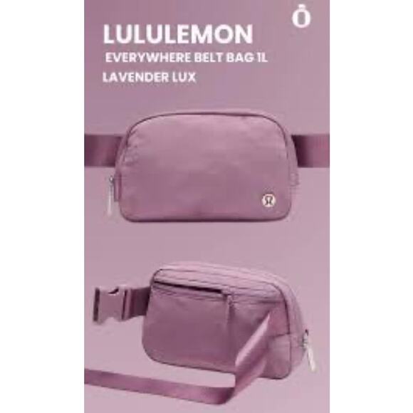 Lululemon Everywhere Belt Bag 1L Color Lavender Lux Sold Out in Stores - Picture 1 of 8